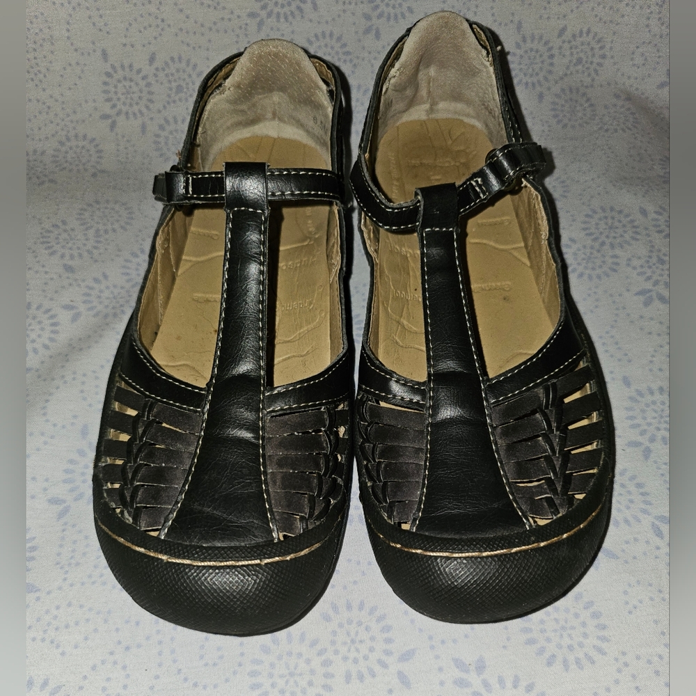 J-41 by Jambu Jeep Cliff Sandals Brown Leather T-Strap Mary Jane 6.5 Casual